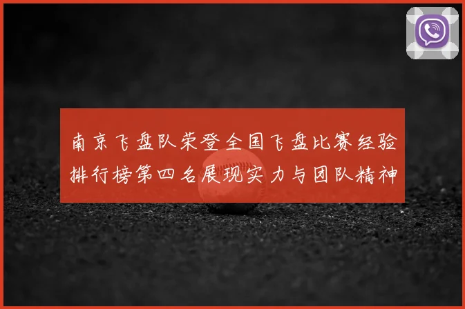 南京飞盘队荣登全国飞盘比赛经验排行榜第四名展现实力与团队精神