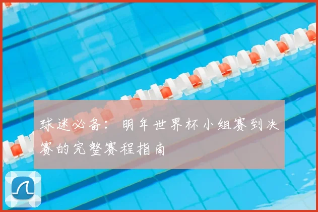 球迷必备:明年世界杯小组赛到决赛的完整赛程指南
